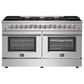 Forno Galiano 60" Freestanding Dual Fuel Range in Stainless Steel, , large