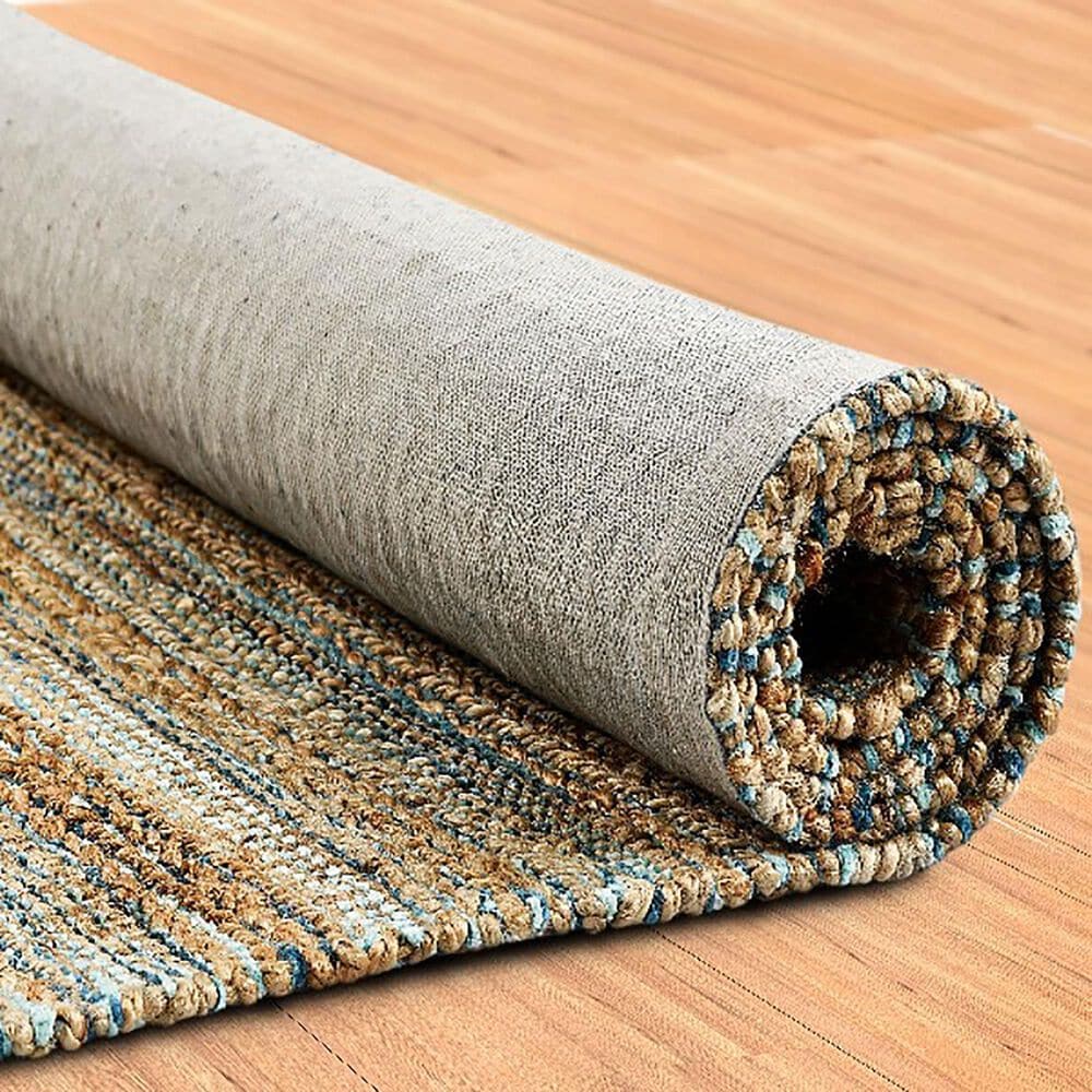L&amp;R Resources Natural Fiber 10&#39; x 14&#39; Teal Area Rug, , large