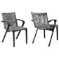 Blue River Nabila Outdoor Dining Chair with Gray Rope in Dark Earth (Set of 2), , large
