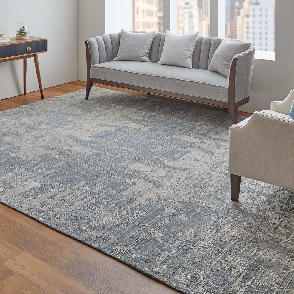 Feizy Eastfield 69A0F 3&#39; x 5&#39; Gray Area Rug, , large