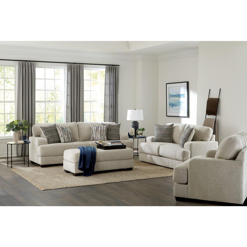 Northwestern Ramos Stationary Sofa and Loveseat Set in Buff, , large