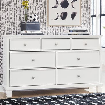 Ashley Fortman 7-Drawer Dresser in White, , large