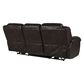 Oxford Furniture Cheers Power Reclining Sofa with Power Headrest in Cowboy Dark Brown, , large