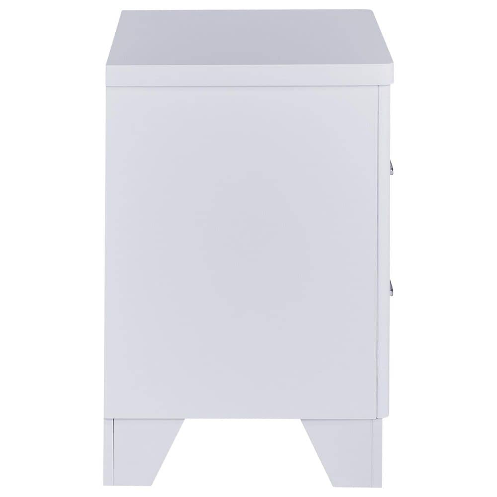 Ashley Jarlee California King Upholstered Bed with Two Nightstands in White, , large