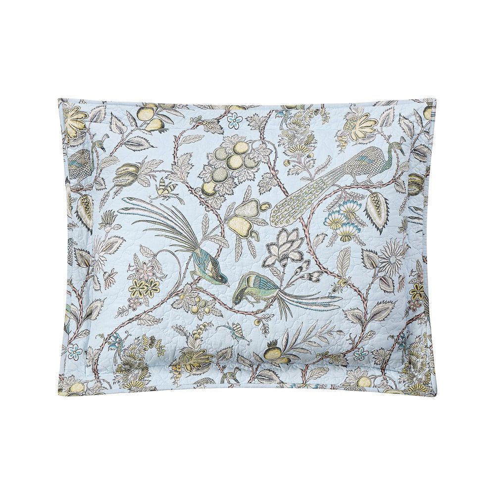 Peking Handicraft Sugar Mill Peacock 3-Piece Full/Queen Quilted Bedding Set in Light Blue, , large