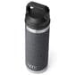 YETI Rambler 18 Oz Bottle with Chug Cap in Black Stone, , large