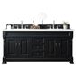 James Martin Vanities Brookfield 72" Double Bathroom Vanity in Antique Black with 3 cm Arctic Fall Solid Surface Top and Rectangle Sinks, , large