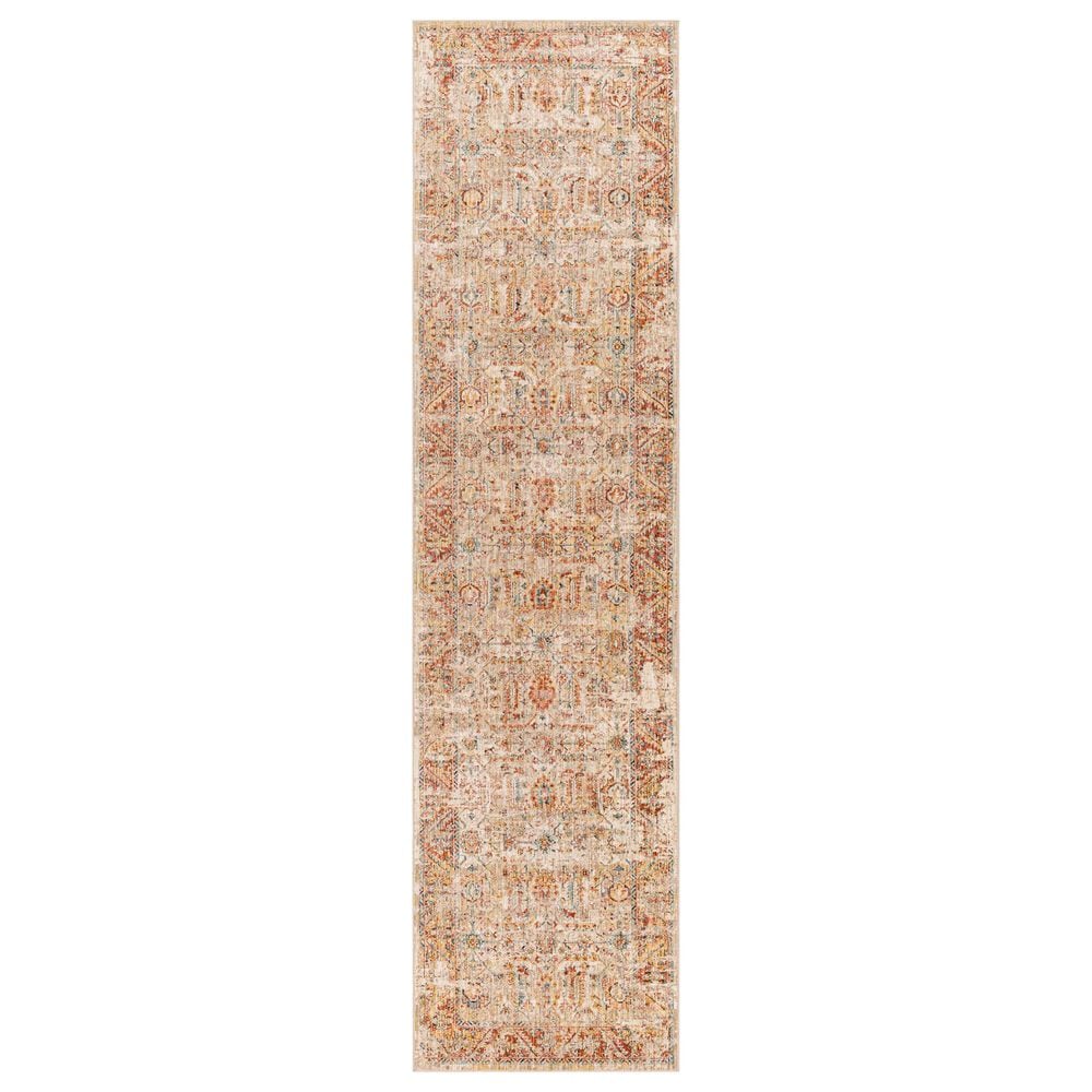 Surya Aspendos 2"7" x 7"3" Dusty Pink, Rust, Burgandy, Wheat, Taupe, Gray, Charcoal, Denim, Black and Cream Runner, , large