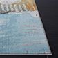 Safavieh Aria 6"6" Square Ivory and Light Blue Area Rug, , large