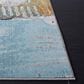 Safavieh Aria 6"6" Square Ivory and Light Blue Area Rug, , large