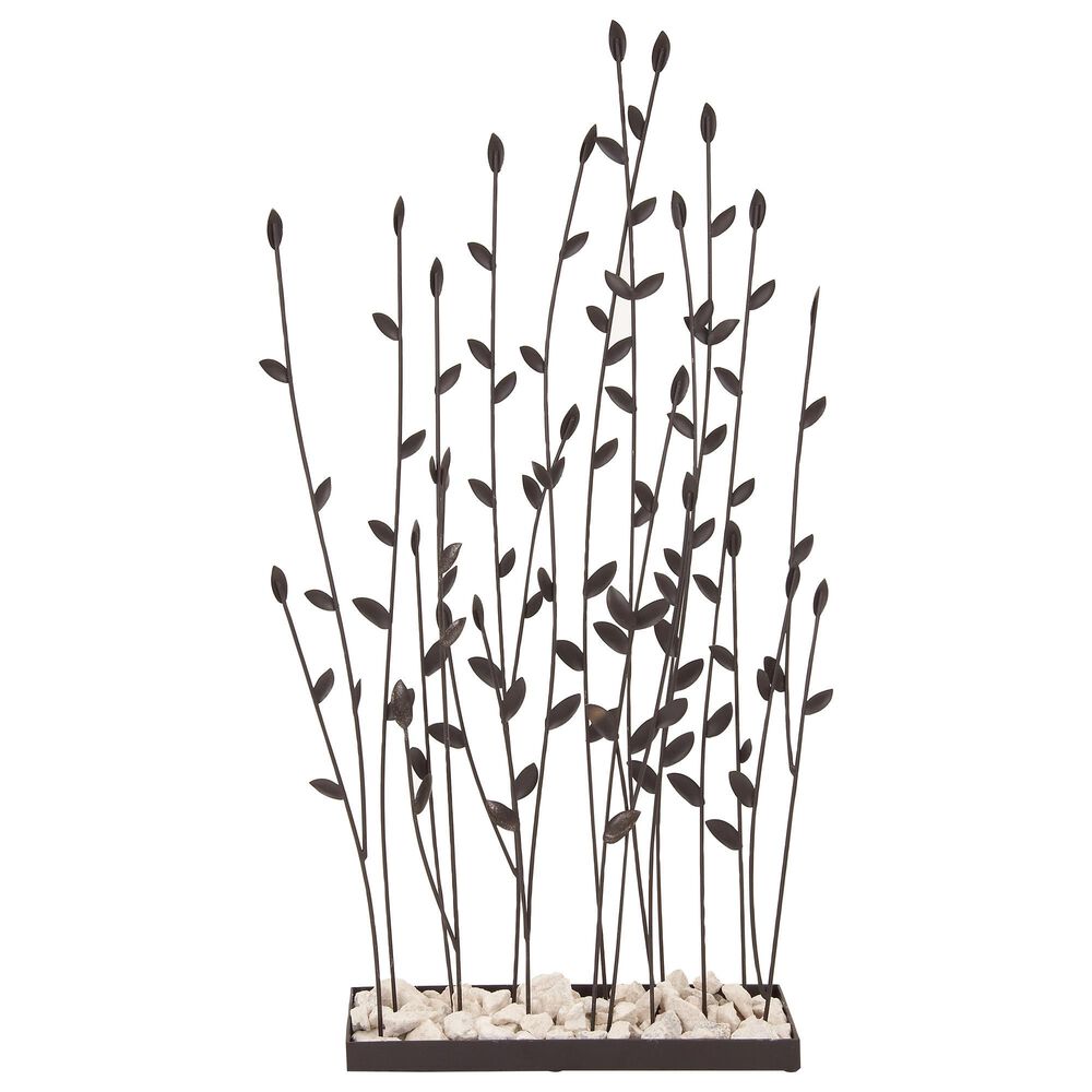 Maple and Jade 31" Nature Table Decor in Black and Ivory, , large