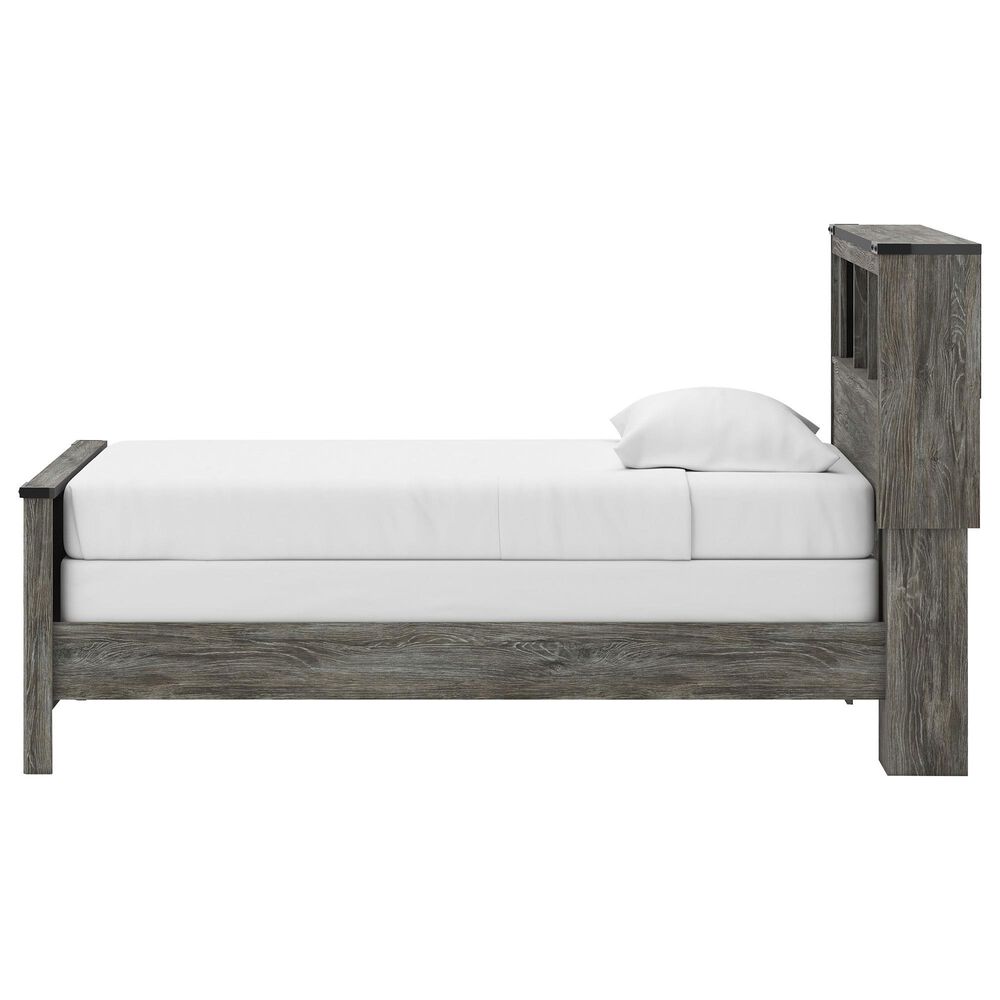 Ashley Frandern Twin Bookcase Panel Bed in Warm Gray, , large