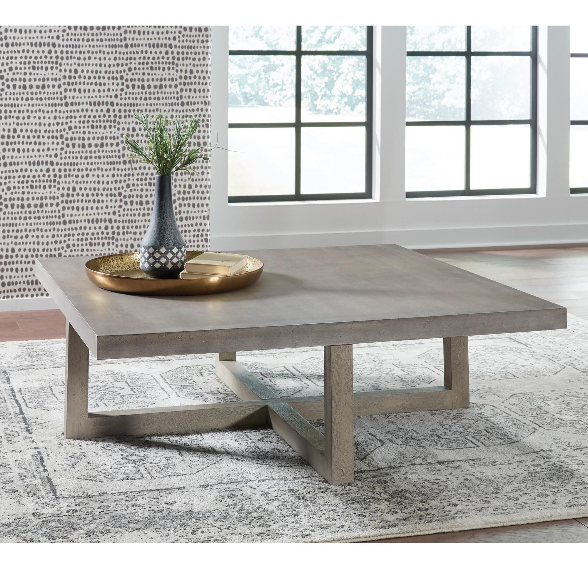 Grey square coffee deals table