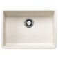 Blanco Precis 25" ADA Single Bowl Kitchen Sink in Soft White, , large