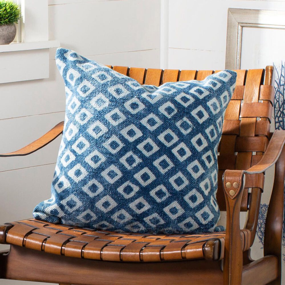 Safavieh Zarrin 20" Pillow in Indigo, , large