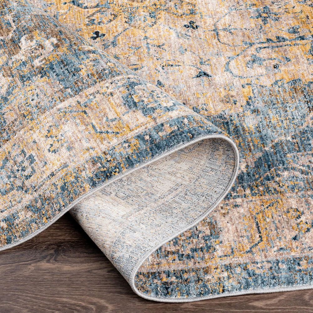 Surya Mirabel  10&#39; x 14&#39; Teal, Aqua, Mustard, Olive, Taupe, Gray and Beige Area Rug, , large