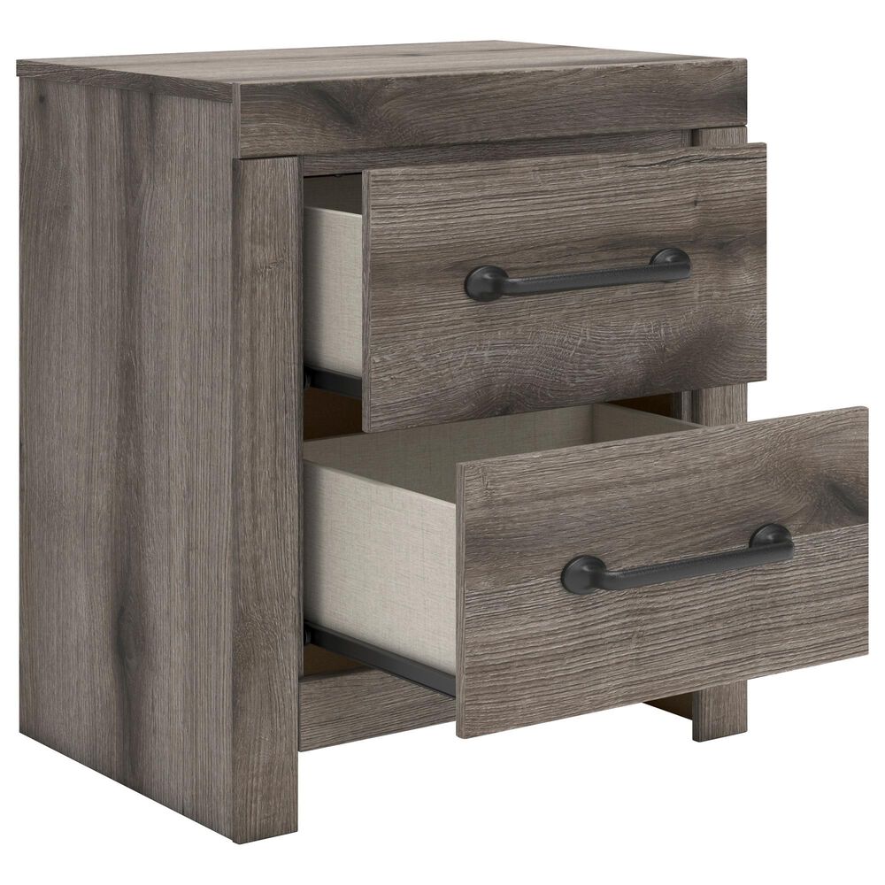 Ashley Graystorm 2-Drawer Nightstand in Weathered Gray, , large