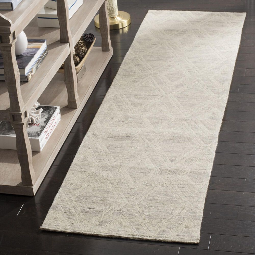 Safavieh Marbella 2&#39;3&quot; x 8&#39; Silver and Ivory Runner, , large