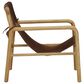 Joybird Hazel Leather Accent Chair in Chocolate and Natural, , large