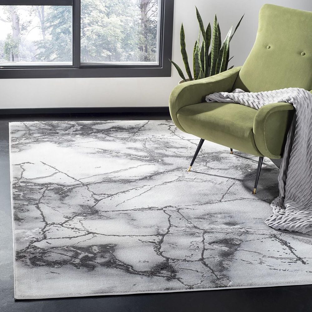 Safavieh Craft CFT877G 2&#39;7&quot; x 5&#39; Grey and Silver Area Rug, , large