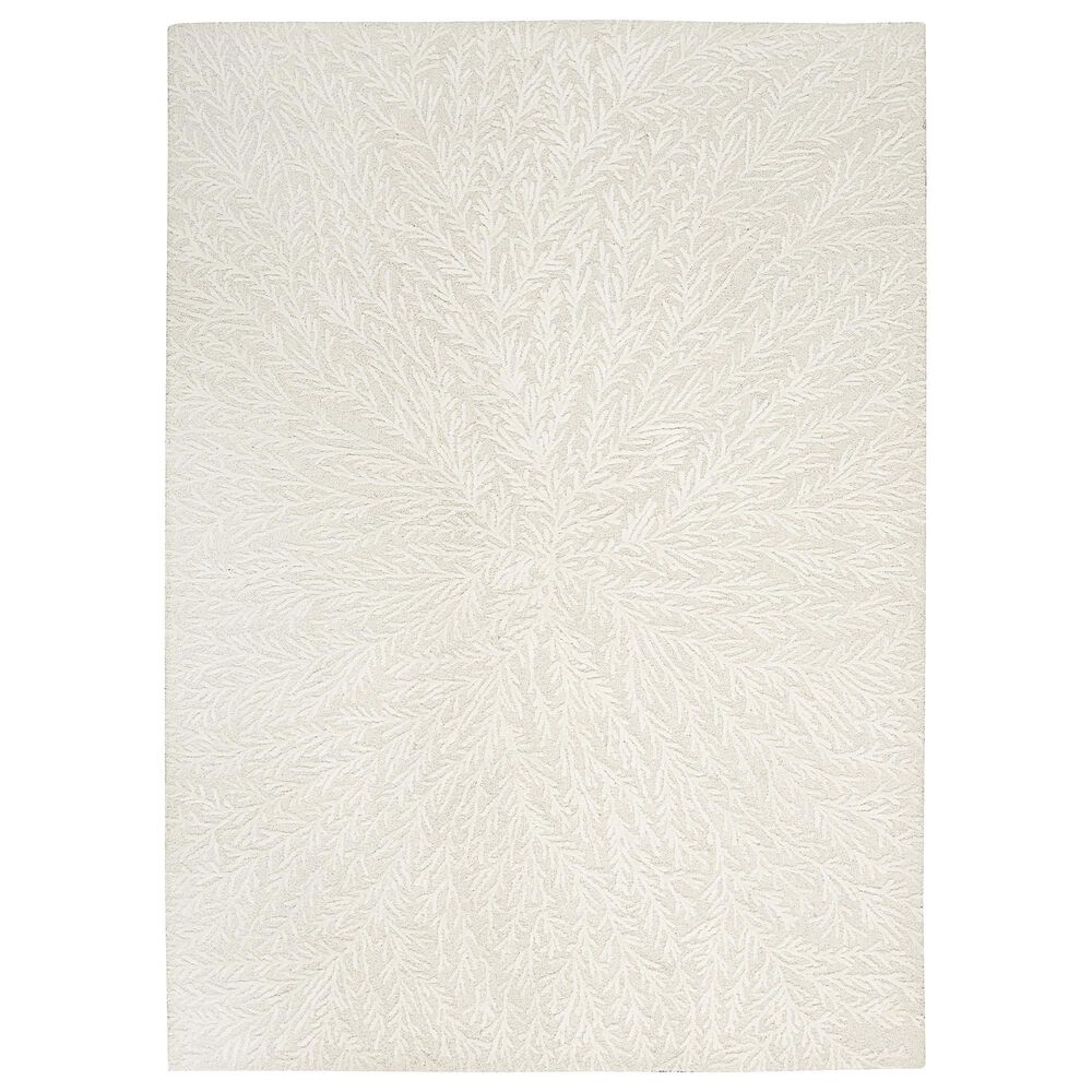 Nourison Ma30 Star Floral 5"3" x 7"3" Ivory Area Rug, , large