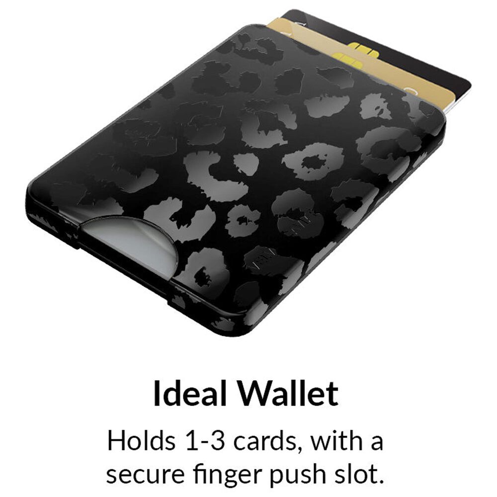 Velvet Caviar MagSafe Phone Wallet in Black Leopard, , large