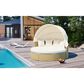 HOMLUX Patio Furniture Round Outdoor Sectional Sofa Set in Beige, , large