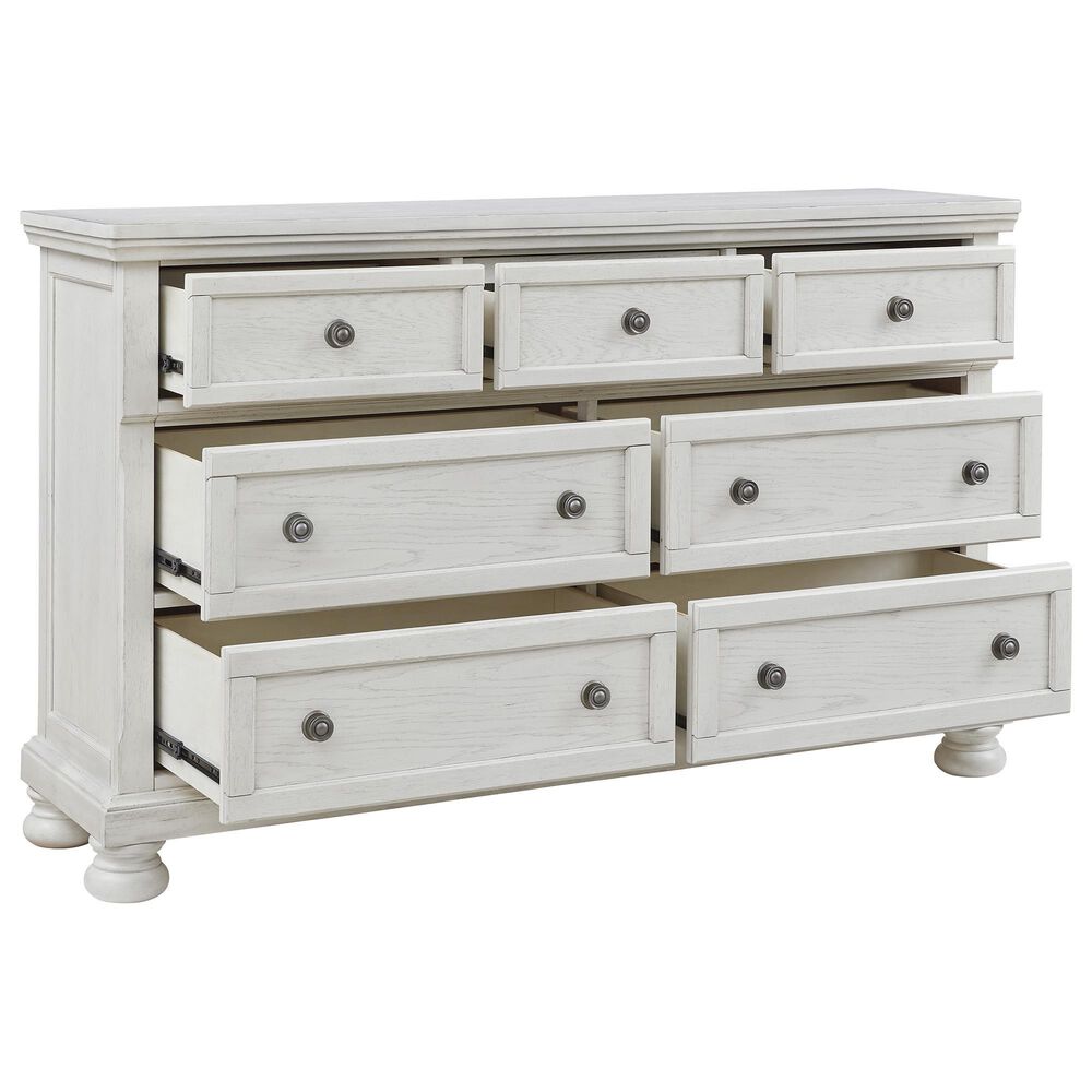 Signature Design by Ashley Robbinsdale 3 Piece King Bedroom Set in Antique White, , large