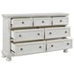 Signature Design by Ashley Robbinsdale 3 Piece King Bedroom Set in Antique White, , large