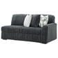 Ashley Midnight-Madness 4-Piece Left Facing Sectional with Chaise in Gunmetal, , large
