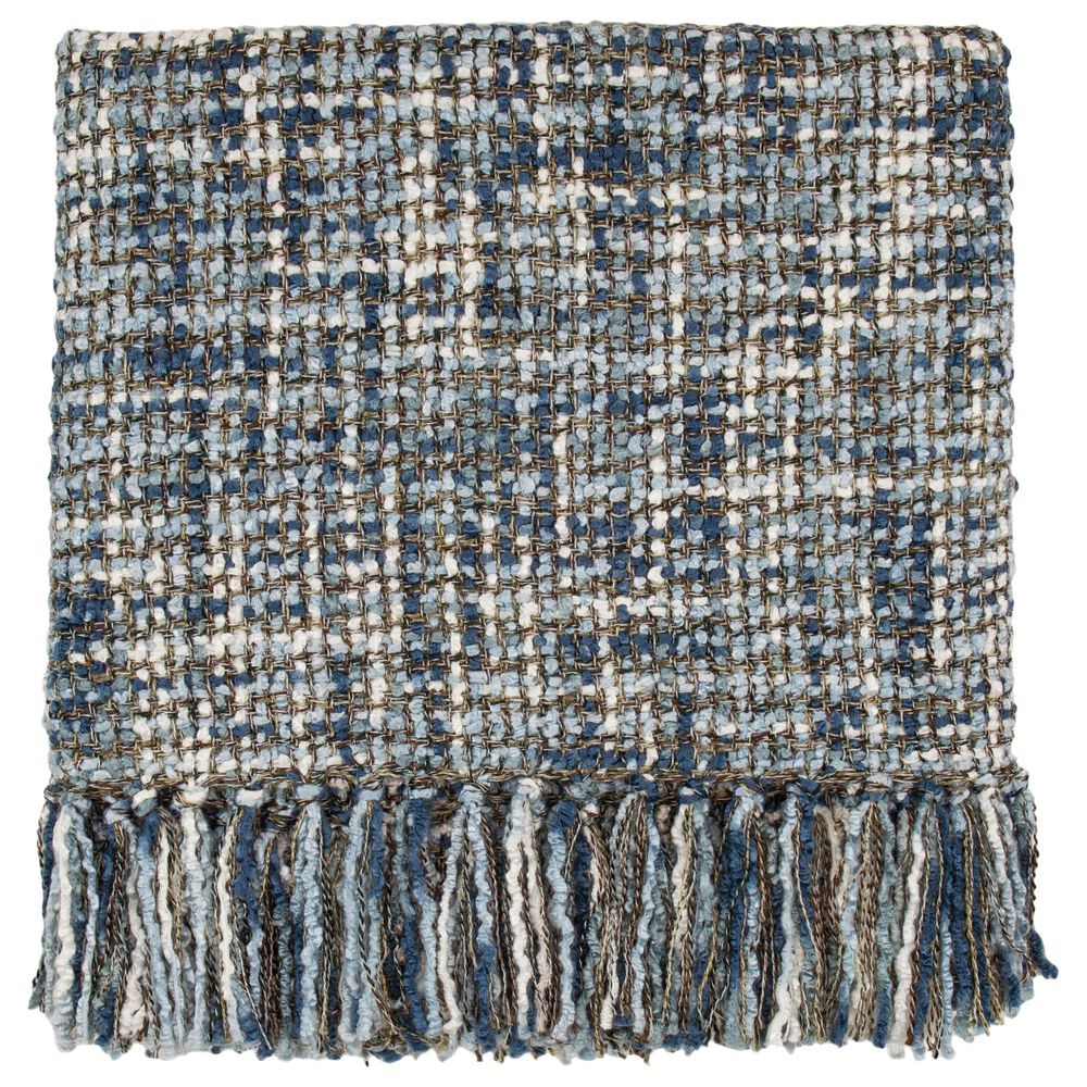 Bedford Cottage Hanover 45" x 70" Throw in Denim, , large