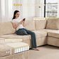 HOMLUX 9-Piece Mod L-Sectional with Chaise in Beige, , large