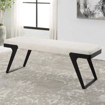Uttermost Hover Bench in Black, , large