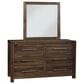 Viceray Collections Joinery Dresser and Mirror in Espresso Oak, , large