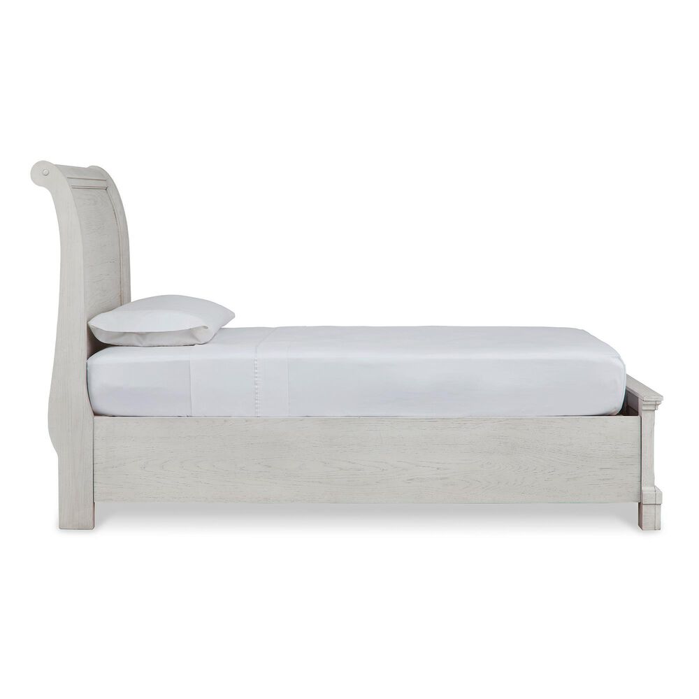 Ashley Robbinsdale Twin Storage Sleigh Bed in Antique White, , large