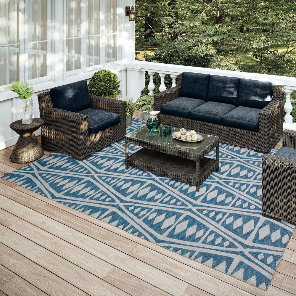 Dalyn Rug Company Sedona 6&#39; x 9&#39; Indigo Indoor/Outdoor Area Rug, , large
