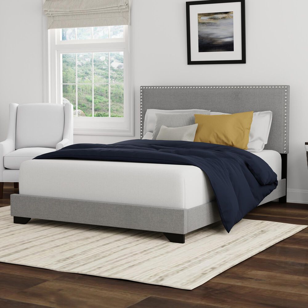 The Monday Company Full Upholstered Bed in Gray, , large