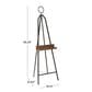 Maple and Jade Extra Large Adjustable Display Easel with Wood Tray in Matte Black and Dark Brown, , large