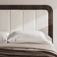 Ashley Kendanport Queen Upholstered Bed with Two Nightstands in Brown and White, , large