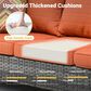 HOMLUX 6-Piece Outdoor Furniture Set in Orange, , large