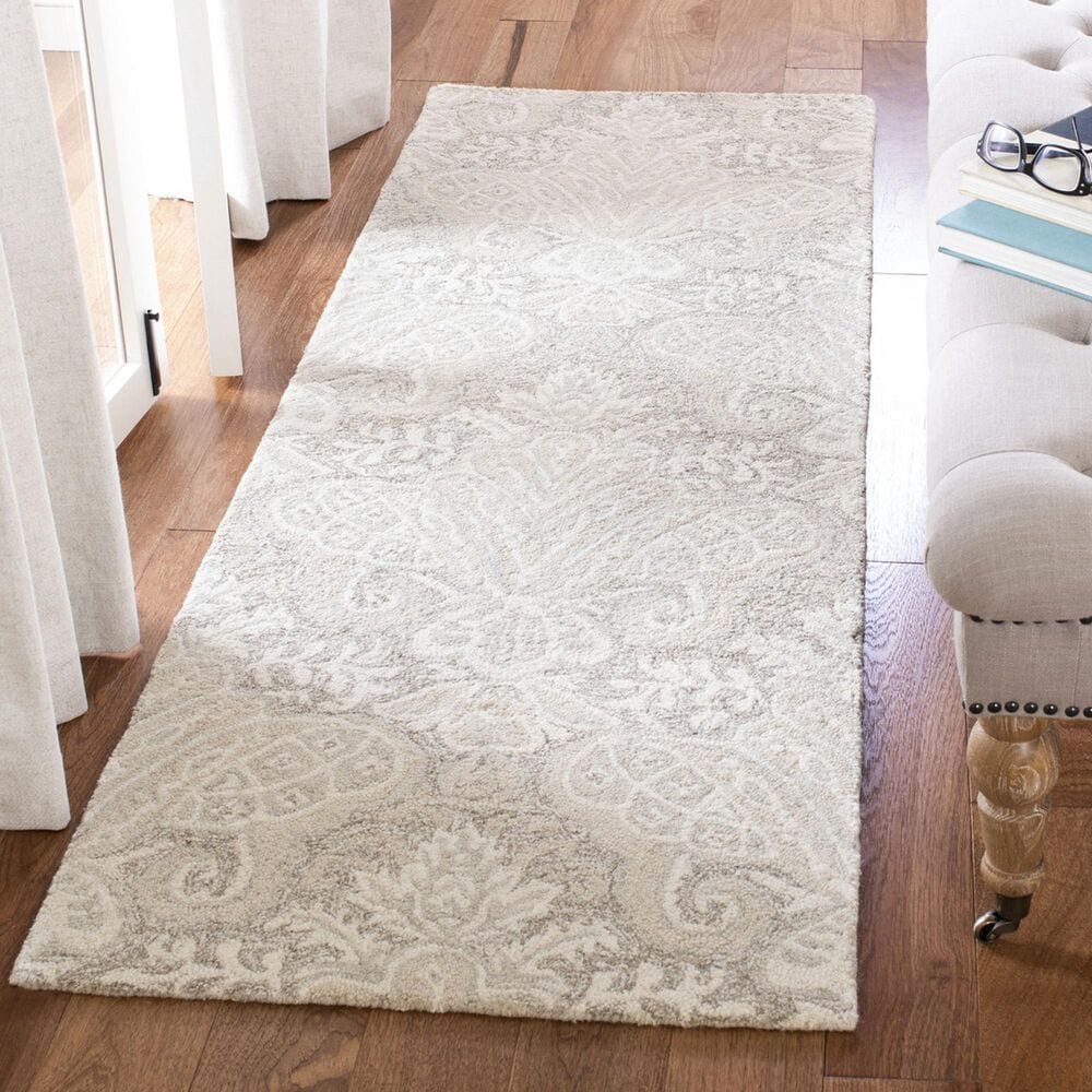 Safavieh Micro-Loop Damask 2&#39;3&quot; x 11&#39; Beige Runner, , large
