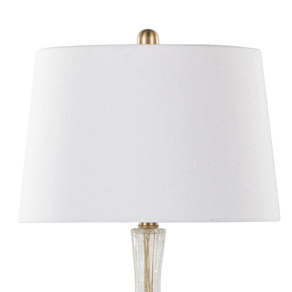 LumiSource Jenny Glass Table Lamp in Clear Crackle and Gold (Set of 2), , large