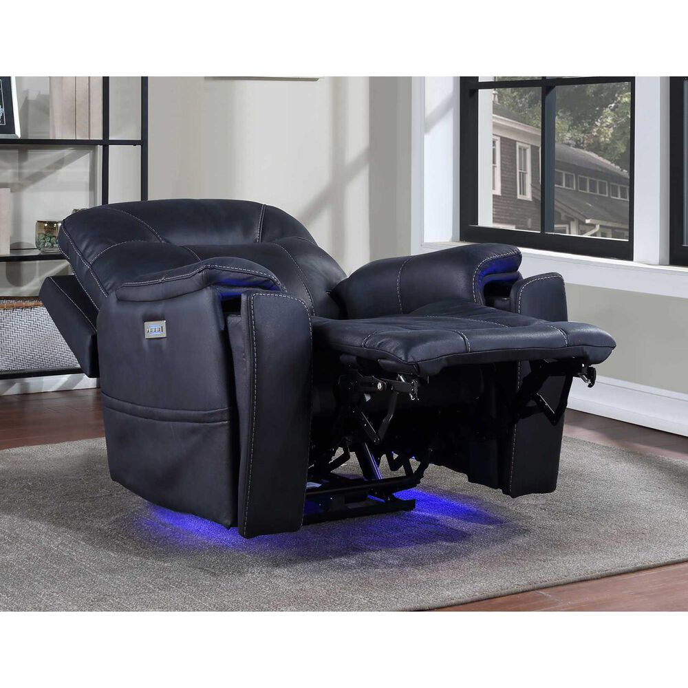 Steve Silver Lexington Power Recliner in Ocean Blue, , large