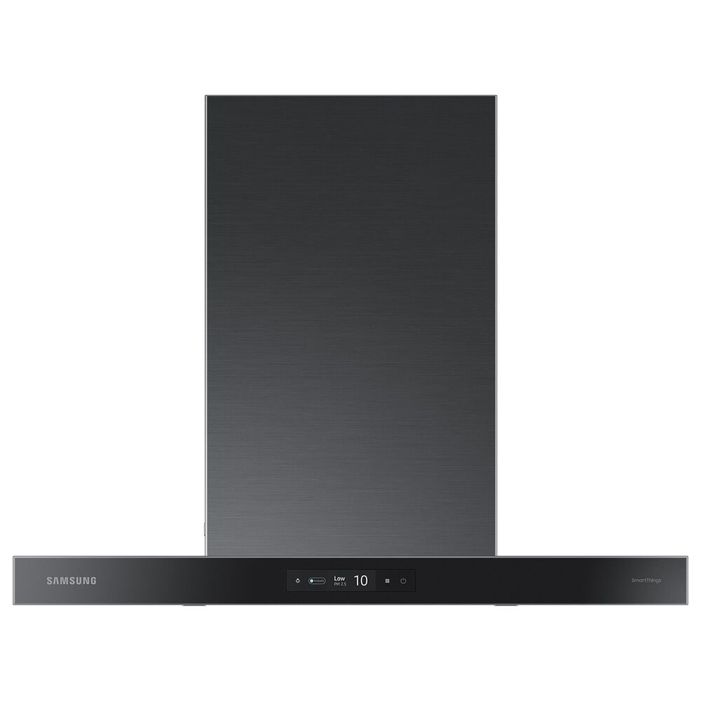 Samsung Bespoke 30&quot; Bespoke Smart Wall Mount Hood with LCD Display in Clean Deep Charcoal  and Stainless Steel, , large