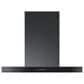 Samsung Bespoke 30" Bespoke Smart Wall Mount Hood with LCD Display in Clean Deep Charcoal  and Stainless Steel, , large