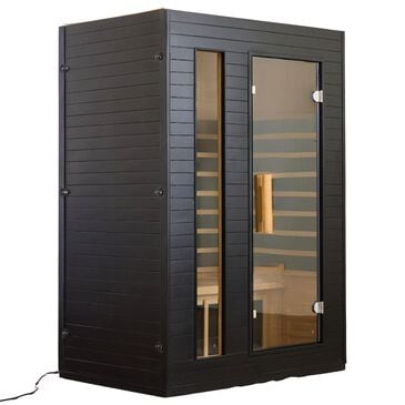 EZlife 2-Person Ultra-Low EMF Sauna in Charcoal Gray, , large