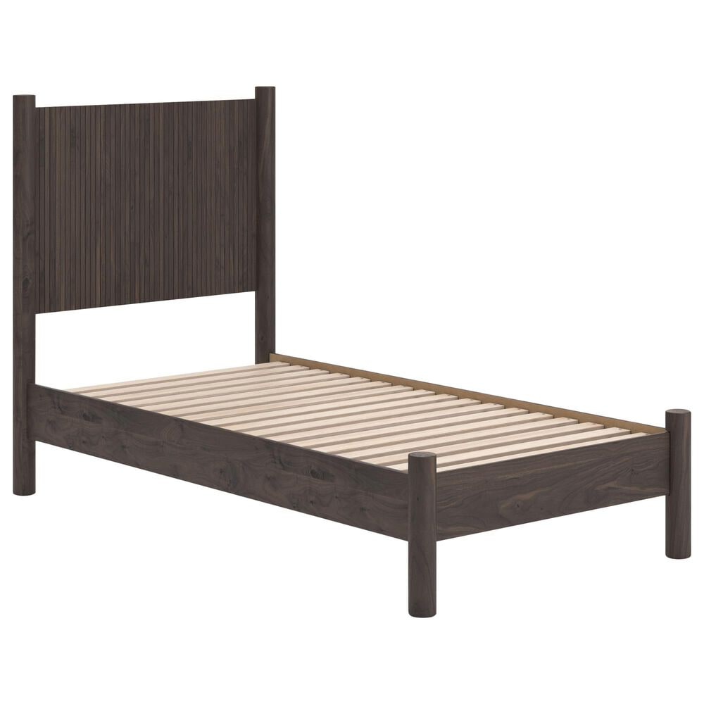 Ashley Pamytta 3-Piece Twin Panel Platform Bedroom Set in Rich Brown, , large