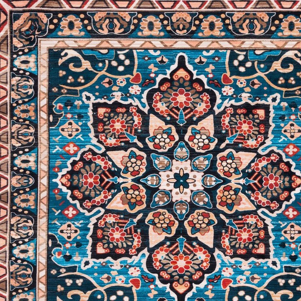 Safavieh Riviera 7&#39;9&quot; x 10&#39; Blue and Black Area Rug, , large