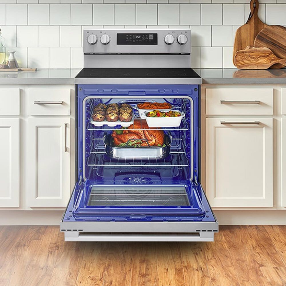 LG 6.3 Cu. Ft. Freestanding Electric Convection Smart Range in Stainless Steel, , large