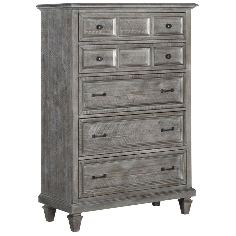 Nicolette Home Lancaster 5 Drawer Chest in Dovetail Grey, , large